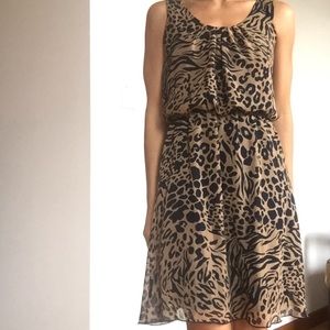 Animal print Chiffon Dress